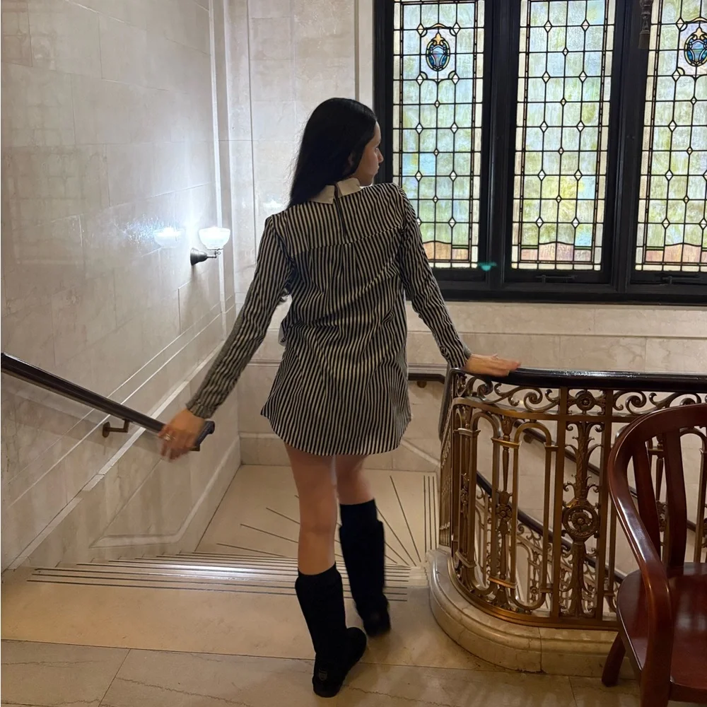 Collared Layered Sweater blouse Top - Picture 5 of 10